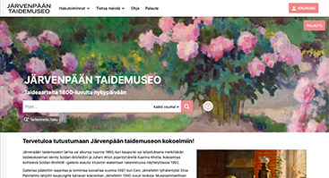 jarvenpaantaidemuseo.finna.fi skärmbild